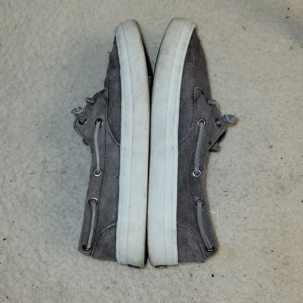 Sperry Top-Sider Gray‎ Crest Boat Canvas Deck Shoes  Womens Size 7.5